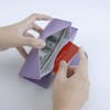 Purple 2-Layer Cash Envelope Wallet, Money & Credit Card Organizer