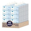 Zhro 4-Ply Premium Facial Tissues, 40 Large Packs (5.6x3.6x2.7") -