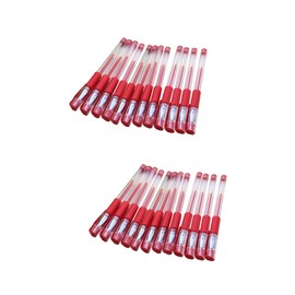 Operitacx Pack of 24 Gel Ballpoint Pens Gel Writing Pens Gift Paper Tig Ballpoint Pen Gel Ink Pen Duplicate Paper Ball Pen Red