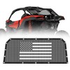 Rear Window Net for 2020-2025 Polaris RZR PRO XP 4/Pro R/Turbo R,Soft Mesh Windshield Shield with USA Flag Design,Airflow Protection Against Dust & Debris,Durable PVC Material