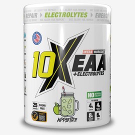 10X Athletic 10X Athletic EAA Essential Amino Acids - Appletize, Muscle Recovery & Hydration, 450g, Vegan, Gluten & Lactose-Free, Supports Muscle Growth,Informed-Sport Certified