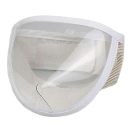 zalati Cat Muzzle Breathable Mesh Clear Face Mask Transparent Face Protection for Grooming Anti-Biting Chewing - Size S