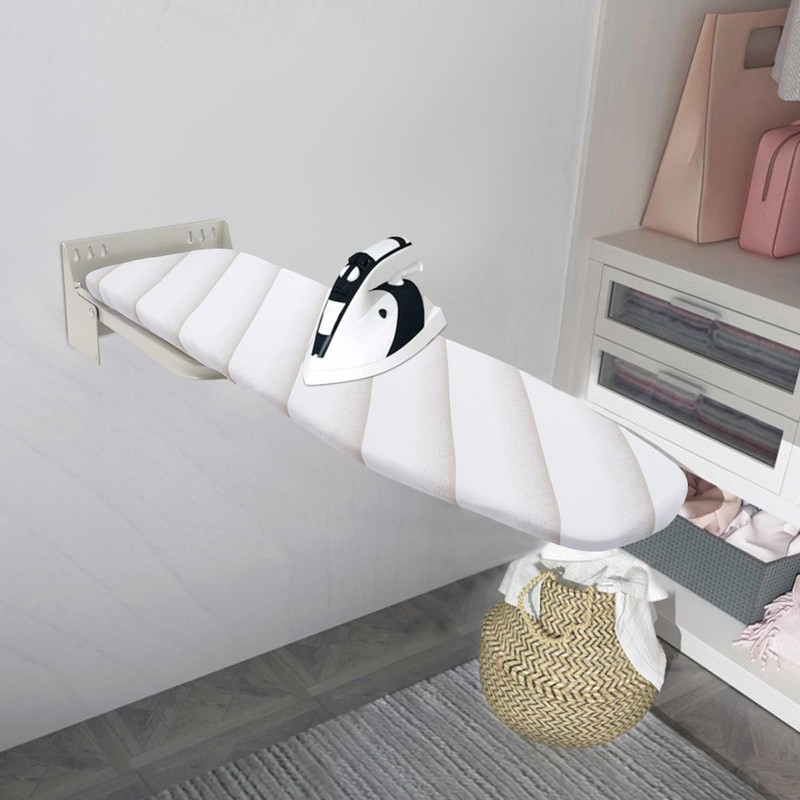 TITIDU Wall Mounted Ironing Board Space Saver Foldable 180°Swivel Ironing