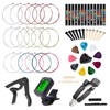 Guitar Accessories Kit Include Acoustic Guitar Strings, Tuner, Capo, 3-in-1