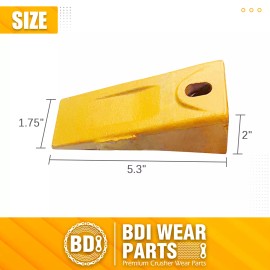 BDI Wear Parts 6737325 Bucket Teeth with 6737326 Flexpins for Bobcat Style Mini Excavator 10PK