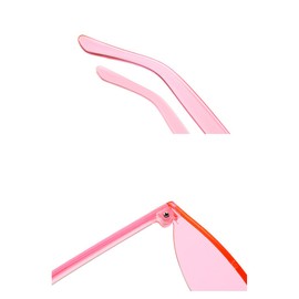 Little Thing Funny Sunglasses, Party Glasses, For Unique Fashion! Gradient, Candy Color, yellow
