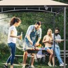 Ontheway 5FT x 8FT Double Tiered Replacement Canopy Grill BBQ