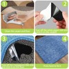 Alluring Non-Slip Mat for Carpet, Pack of 8, Washable and