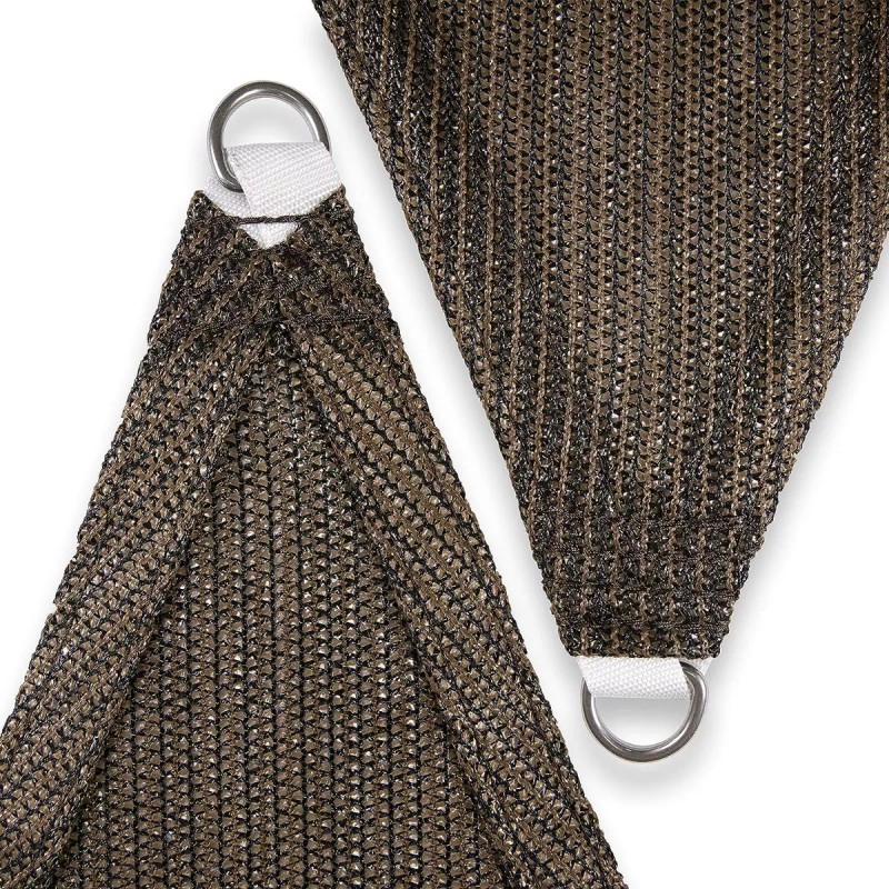 Amgo Malla Lona Sombra Toldo Vela Triangular 2.4m X 2.4mx