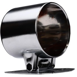 MOTOR METER RACING W PRO Universal 52mm 2-1/16" Silver Chrome Single Gauge Dashboard Pod Mounting Cup & Stand for Automobile Boat