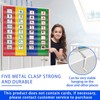 4 Column Hanging Pocket Chart for Classroom Heavy Duty Clear