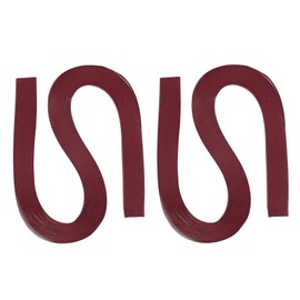 PATIKIL 240pcs Quilling Strips Paper 3/16"(5mm) 21"(54cm) Origami Paper Quilling Strip for Art DIY Hand Craft Christmas, Burgundy Red