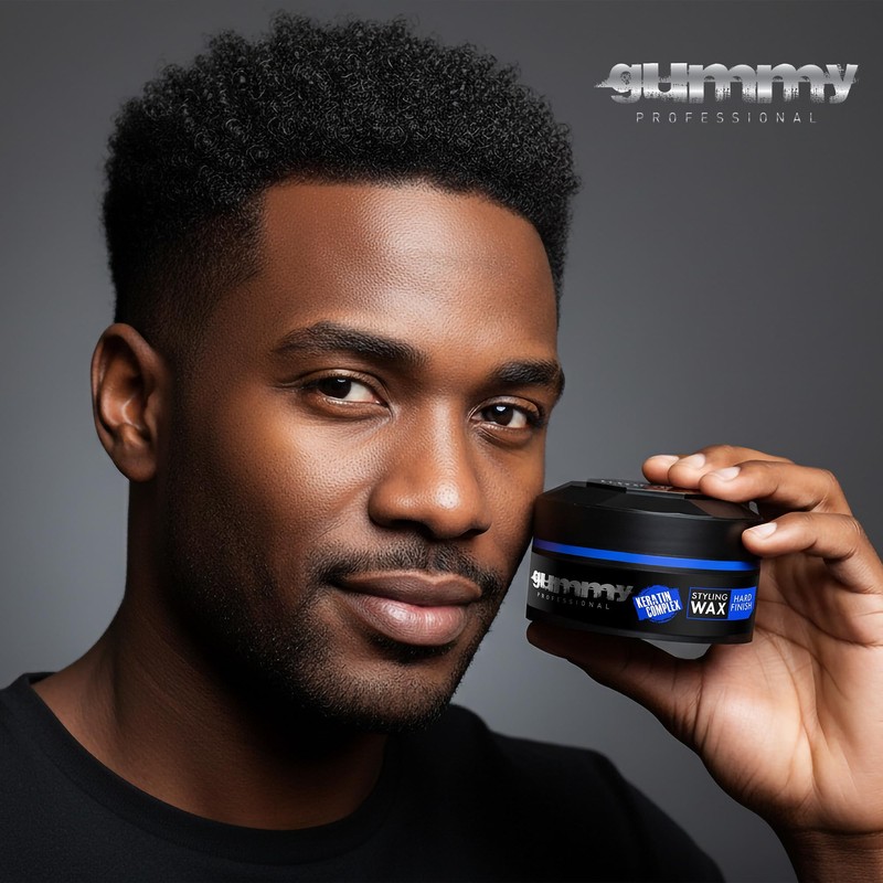 Gummy Professional Hard Finish Hair Wax - Maximum Hold Styling