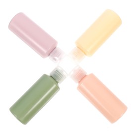 FOMIYES 4pcs Refillable Travel Bottles Portable Toiletries Containers for Travel Leak Cosmetic Bottles Rainbow Colors for Vacation Business Trips and Outdoor Activities