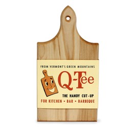 J.K. Adams Q-Tee 7-1/2-by-4-Inch Cutting Board, Maple
