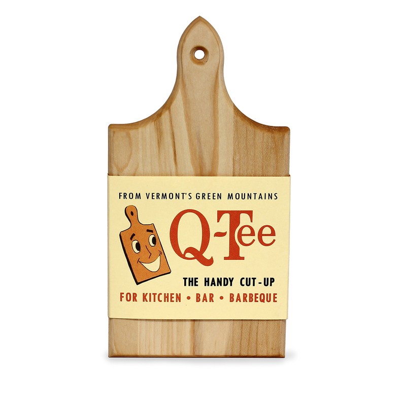J.K. Adams Q-Tee 7-1/2-by-4-Inch Cutting Board, Maple