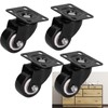 4pcs Caster Wheel 360 Degree No Noise Caster Fit for