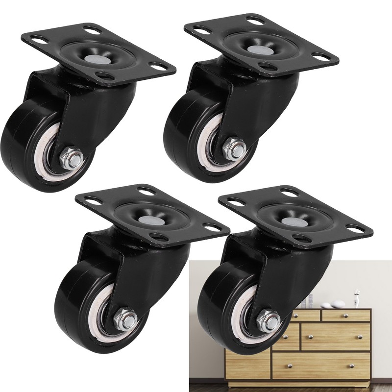 4pcs Caster Wheel 360 Degree No Noise Caster Fit for