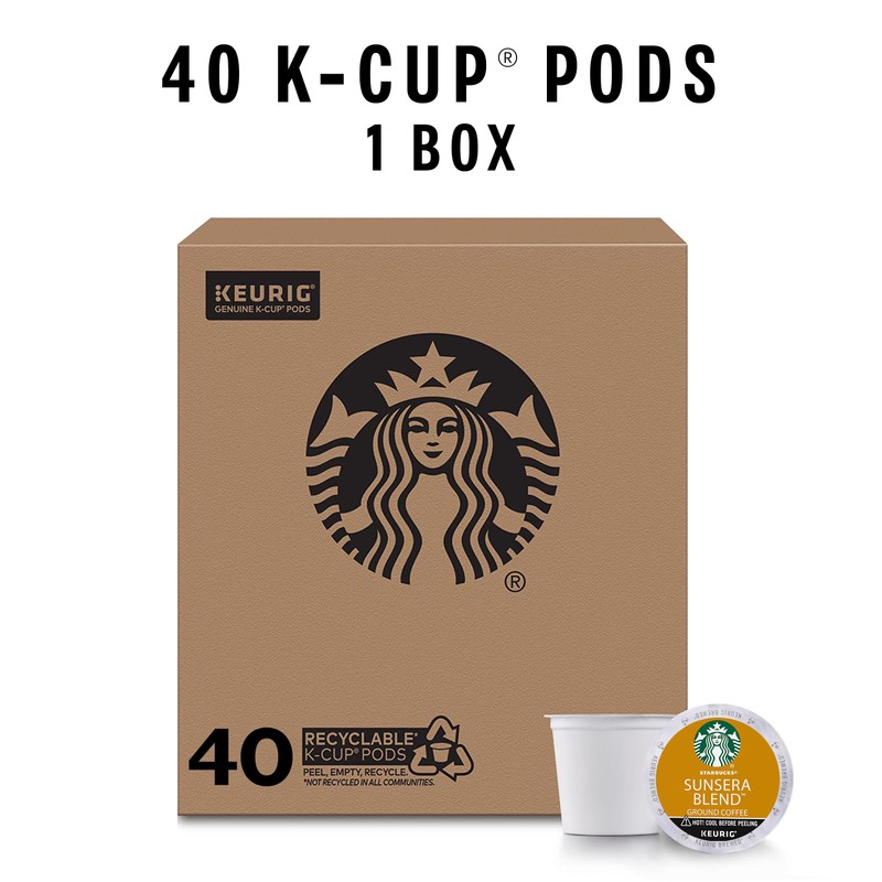 Starbucks K-Cup Coffee Pods, Sunsera Blend For Keurig Coffee Makers,