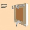 Premium Quality 25 Pack Wood Picture Frame T Screw Security