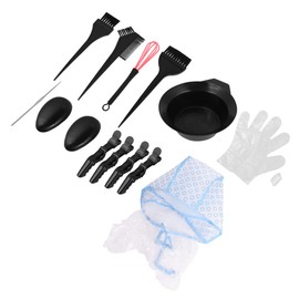 minkissy 15-Piece Hair Dyeing Tool Set Professional Hair Coloring Kit Mixing Bowl Brush and Comb for Home and Salon Use