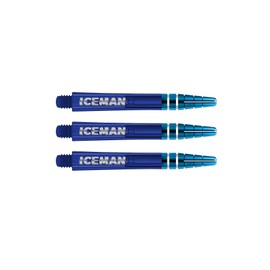 RED DRAGON Gerwyn Price Nitrotech Blue with Blue Top Short Dart Stems - 2 Sets Per Pack (6 Stems Total)