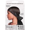 Evolve Satin Wrap Scarf, Black