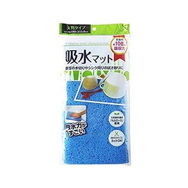 Okazaki Cellulose Water Absorption Mat, Drainer, Cut to Your Favorite Size, Approx. Length 18.9 x Width 12.2 inches (48 x 31 cm), Blue