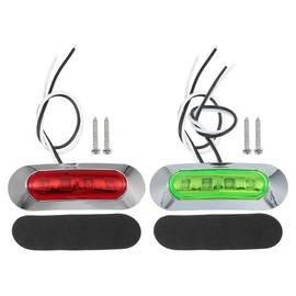 Motoforti Interior Boat Navigation Lights, for Boat, ABS, Red Green, 1 Set