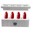 TOVINANNA Lipstick Diy Kit 4 Holes Aluminum Alloy Lip Gloss
