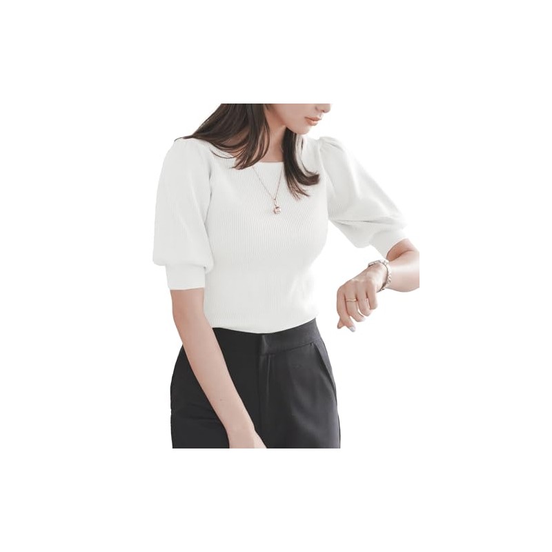 Kobe Lettuce C3147 Short Sleeve, Basic Rib Knit, Solid, Simple