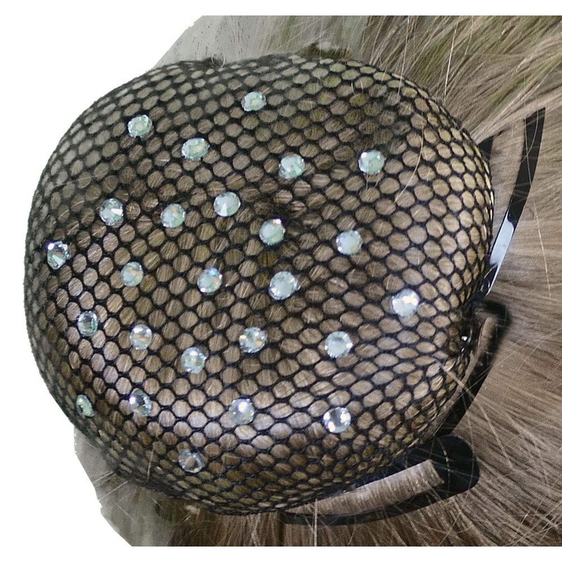 Bun Hair Net (Crystal) (White) | Gymnastics | Rhythmic Gymnastics
