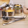 JIZZU 12Pcs Metal Measuring Spoons Sets with Ruler Scoop &