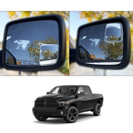 Custom Blind Spot Mirrors - Compatible With 2009- Present 4th Gen Ram and Ram Classic 1500 | Blind Spot Mirrors Compatible with 4th Generation Ram 1500 mirrors | NXTGEN Extended View (2 Pack)