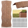 Set of 8 Raised Garden Bed Corner Brackets with Wood