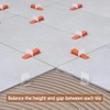Deuvuo Tile Levelling System 1.5 mm Pull Tabs, 1.5 mm