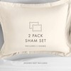 Pillow Sham King Ivory
