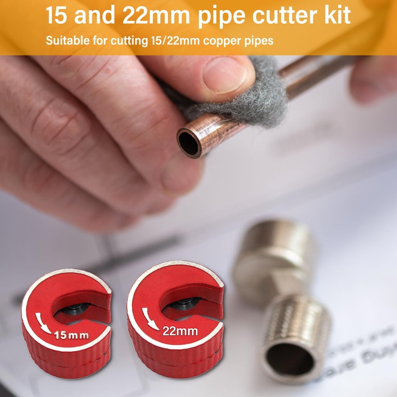 Pipe Cutter 15mm and 22mm, Copper Pipe Cutter, Copper Pipe