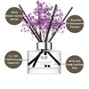 WEALD TRIBE Flower Reed Diffuser Set Lavender Scent for Bathroom