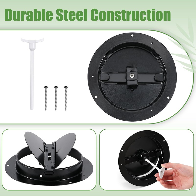 Therwen 2 Set 6 Inch Round Vent Cover Ceiling Diffuser