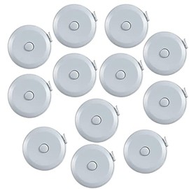 12pcs,Grey Soft Retractable Measuring Tape - Tape Measure for Body Measuring Metric Tape Measure Double Scale Soft Tape Measure for Body Fabric Sewing Tailor Cloth Knitting Home Craft Measurements.