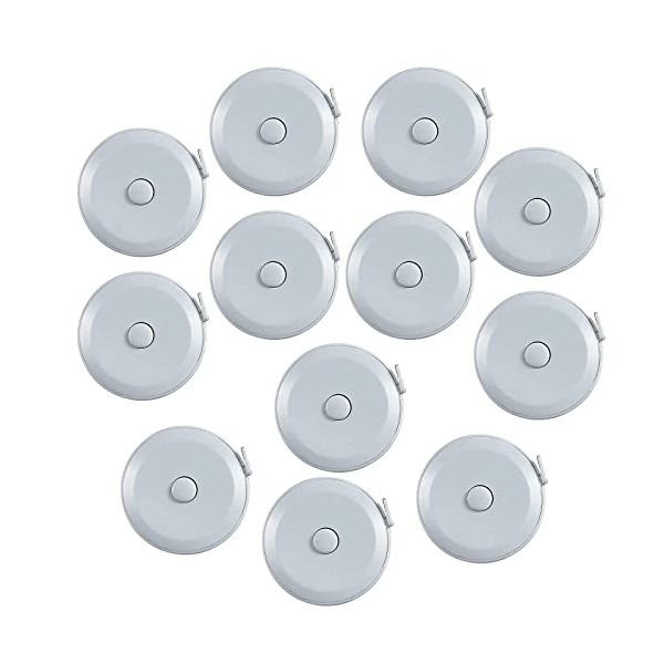 12pcs,Grey Soft Retractable Measuring Tape - Tape Measure for Body
