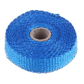 motorcycle exhaust wrap, Exhaust Wrap,5m Universal Car Exhaust Insulation Tape Professional Exhaust Heat Wrap With Stainless Steel Cable Ties For Exhaust Pipe Wrap (Blue)