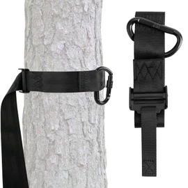 Trdzi Safety Harness Tree Strap for Tree Stand Hunting - Nylon, Steel, Black, Adjustable, Unisex, Adult Hunters, Hunting Gear