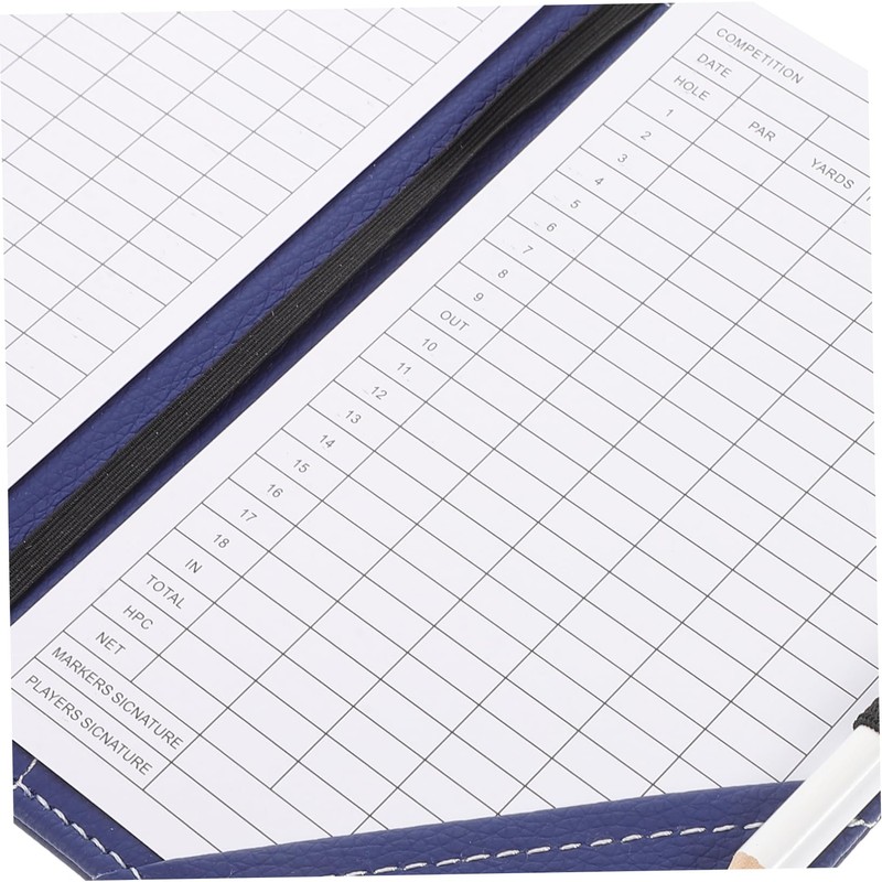 Kisangel Golf Scorecard Holder Cover Pu Leather Scorebook Scorecards and