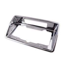 OLIMPOCICLI 1968-1973 Corvette C3 Rear License Plate Bezel Chrome Finish Fits for 68-73 Chevy Corvette (Silver)