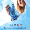 Robuster Bauschuttsack 60 Liter - 5x BLiX, Kunststoff Müllsack 50x83