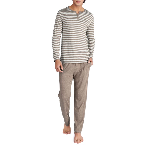 DAVID ARCHY 100% Cotton Men's Pyjamas Sets, Men's Loungewear Set