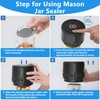 ZXA Electric Mason Jar Vacuum Sealer Kit - Jar Vacuum