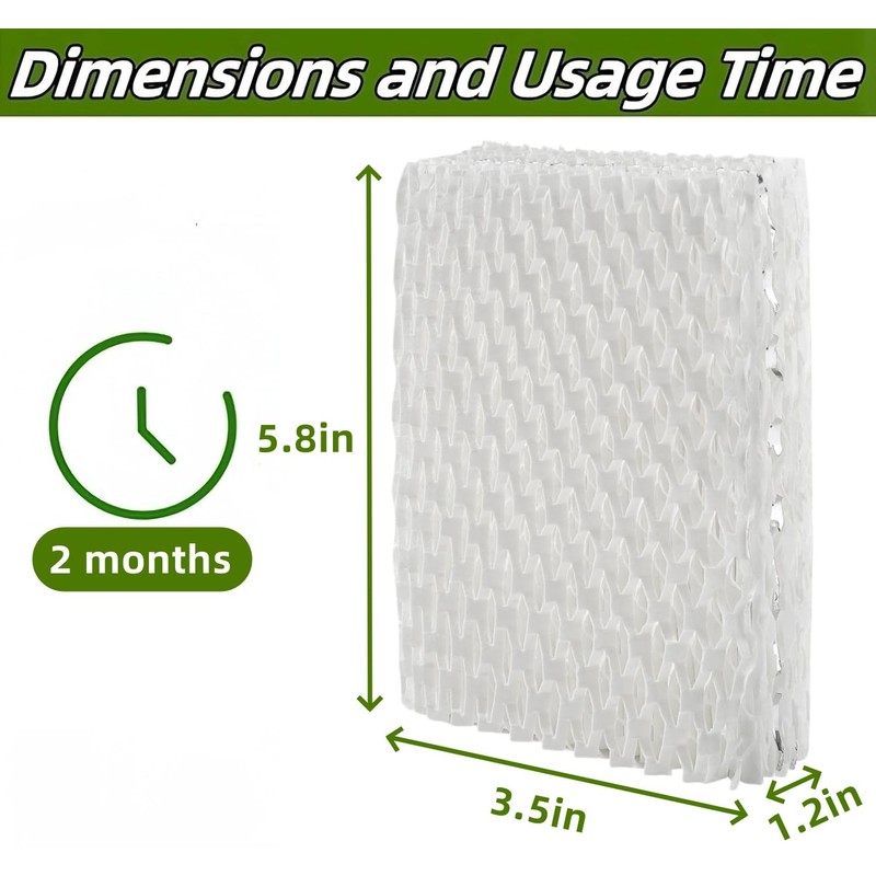 6 PACK WF813 Humidifier Filter Replacement Compatible with Equate EQWF813